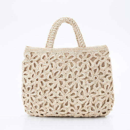Hand Crochet Raffia Bag - HOBANA