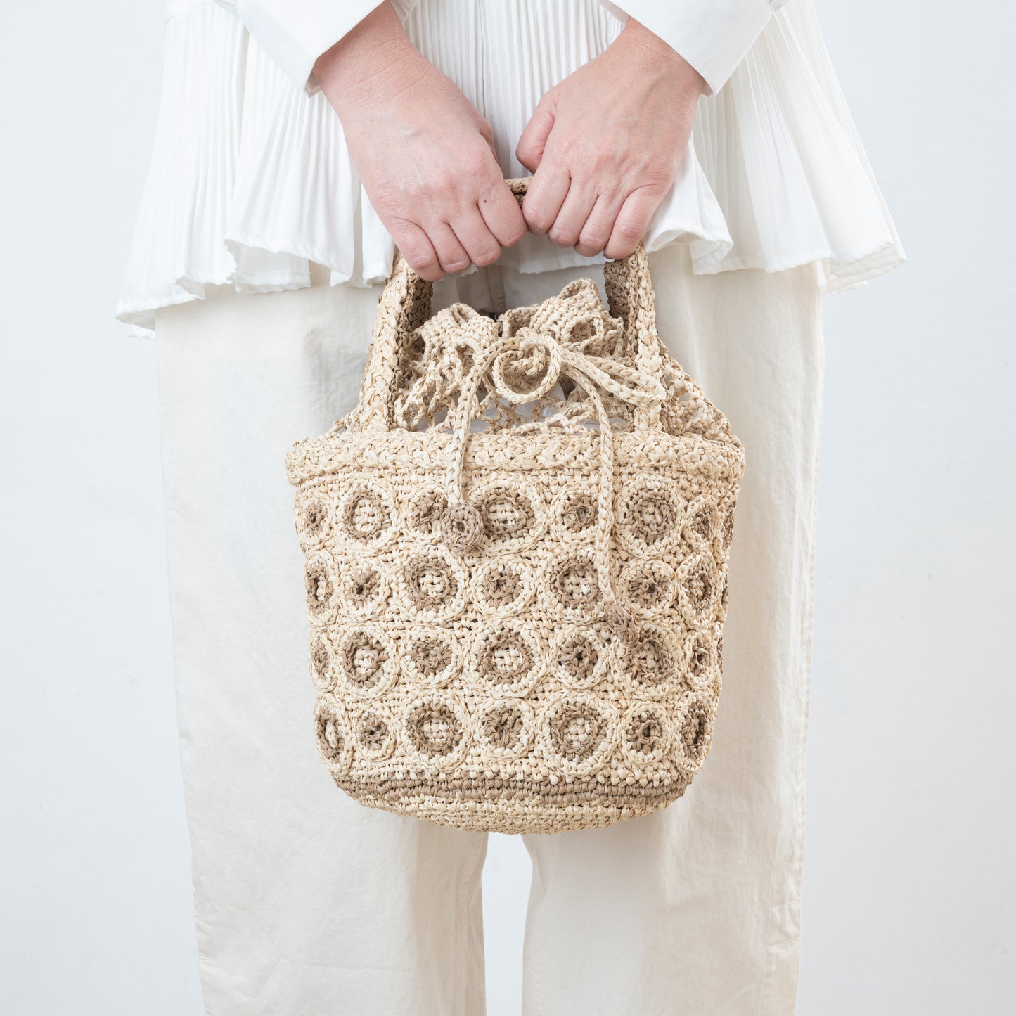 Hand Crochet Raffia Bag - RANDY