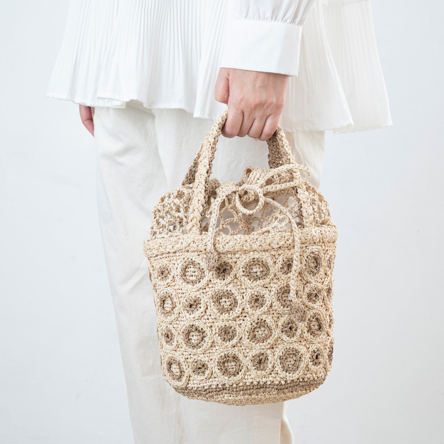 Hand Crochet Raffia Bag - RANDY