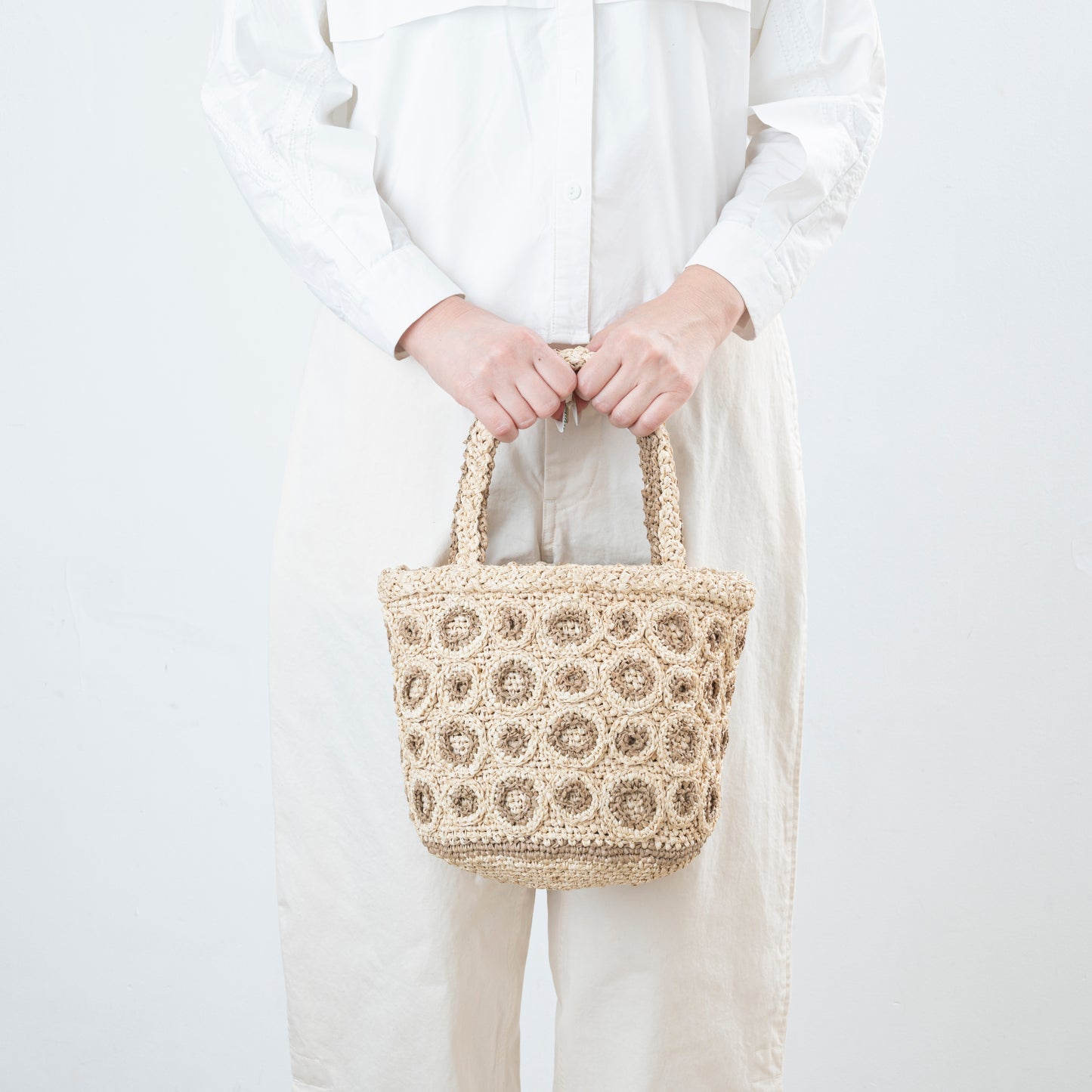Hand Crochet Raffia Bag - RANDY