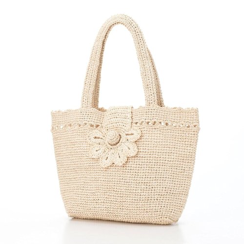 Hand Crochet Raffia Bag - MINA