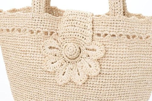 Hand Crochet Raffia Bag - MINA