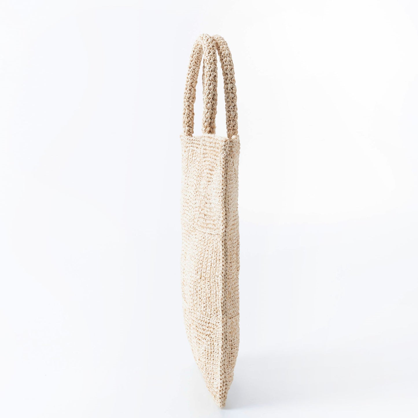 Hand Crochet Raffia Bag - MAZE (Beige)
