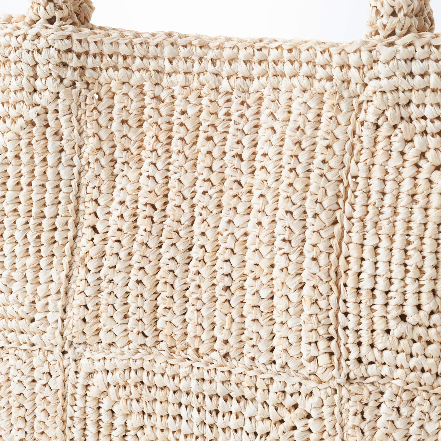 Hand Crochet Raffia Bag - MAZE (Beige)