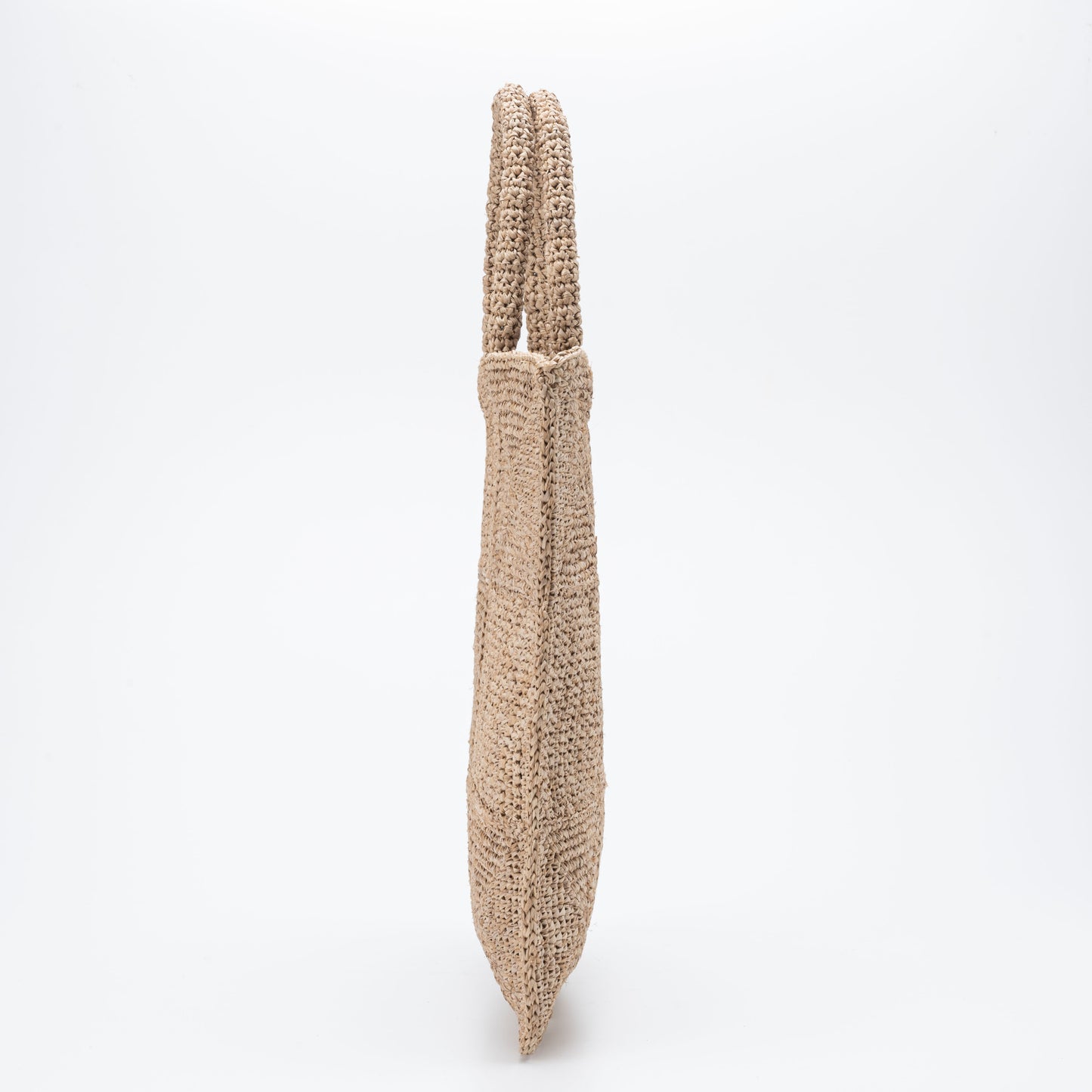 Hand Crochet Raffia Bag - MAZE (Chocolate)