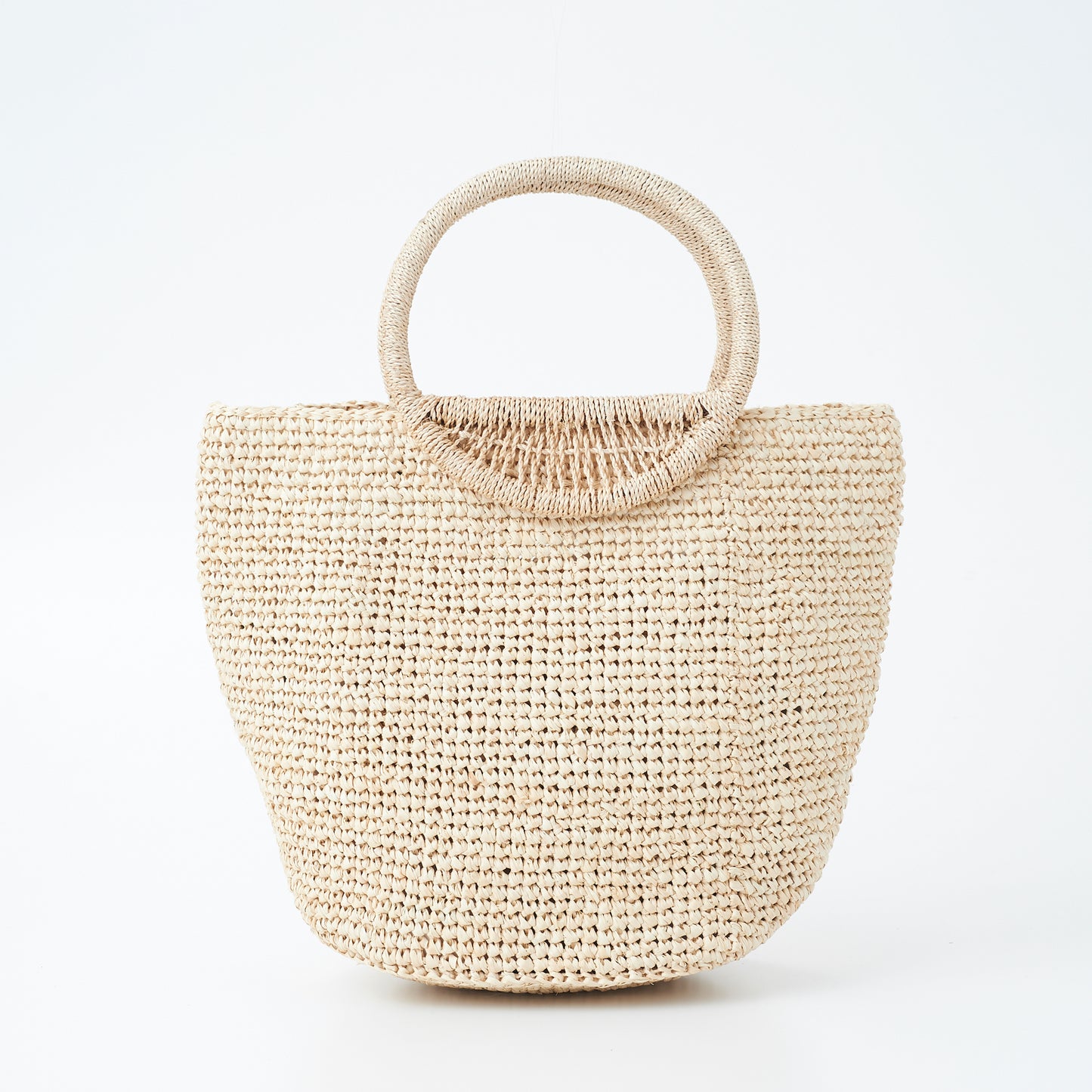 Hand Crochet Raffia Bag - POMPOM (Cool)