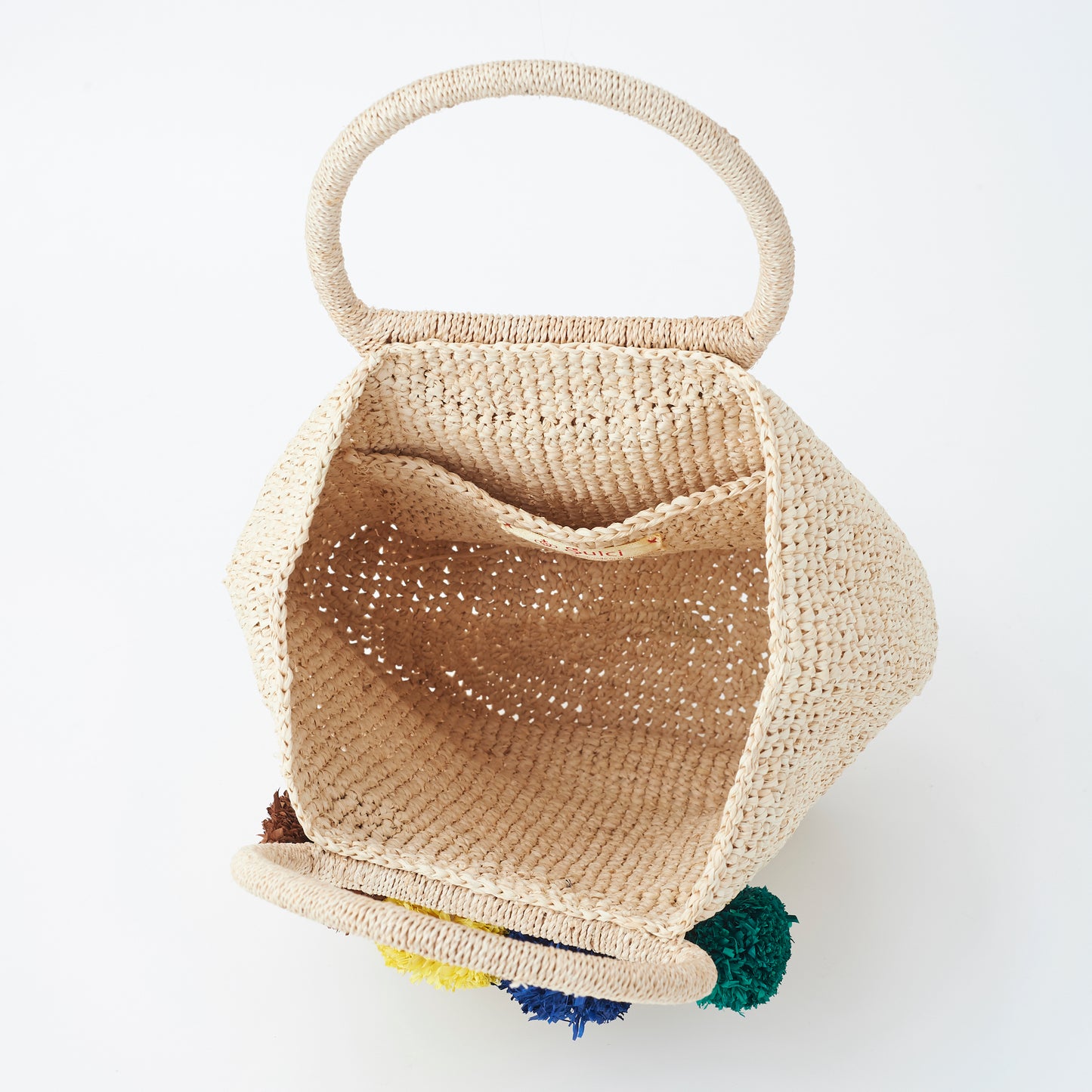 Hand Crochet Raffia Bag - POMPOM (Cool)