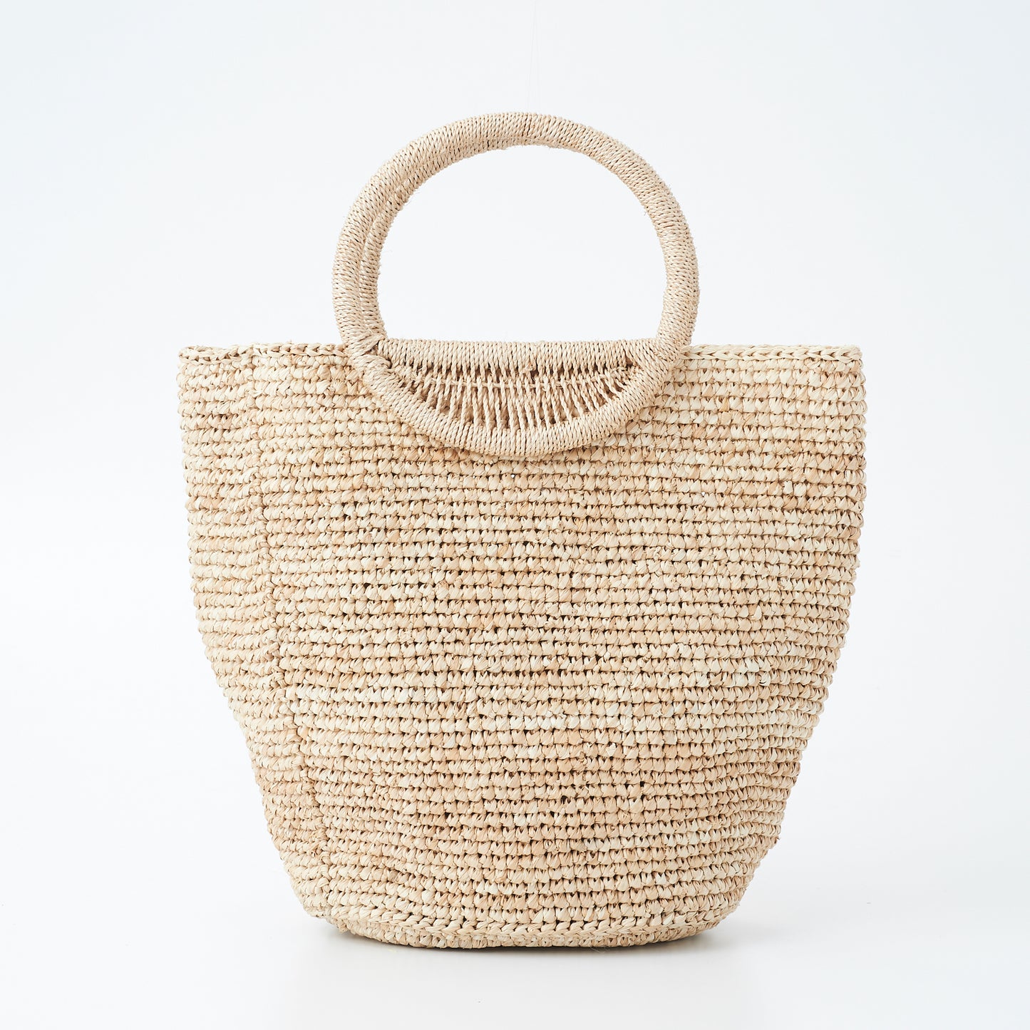 Hand Crochet Raffia Bag - POMPOM (Warm)