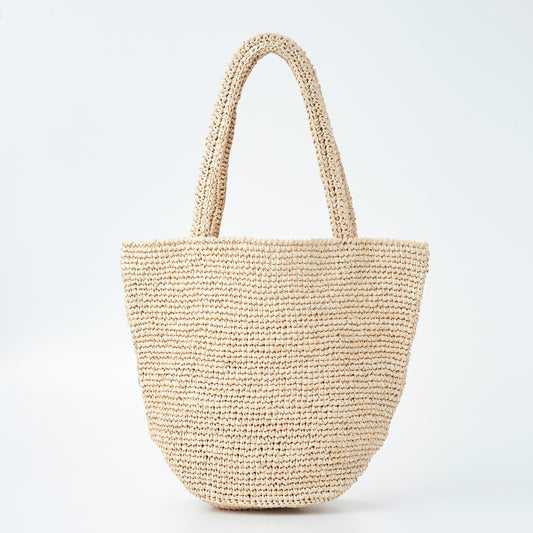 Hand Crochet Raffia Bag - PURAL (Beige)