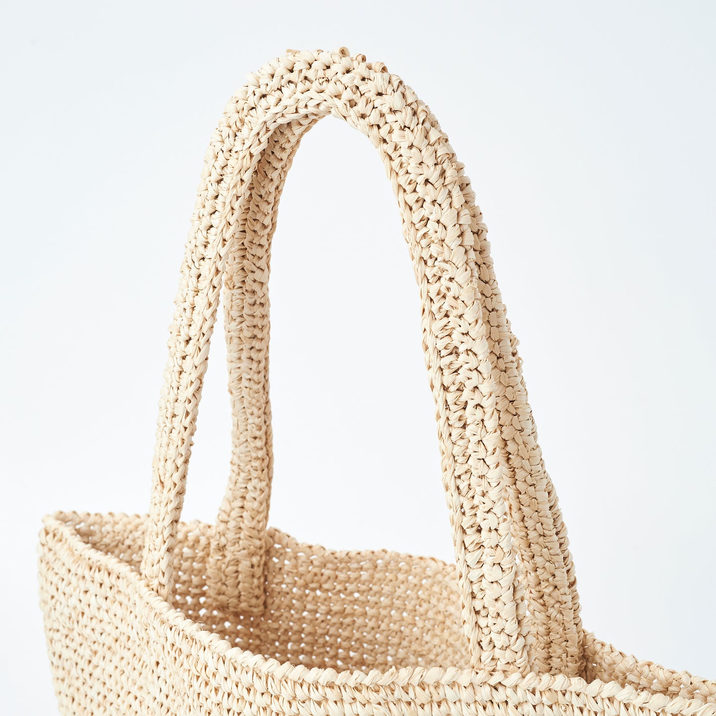 Hand Crochet Raffia Bag - PURAL (Beige)