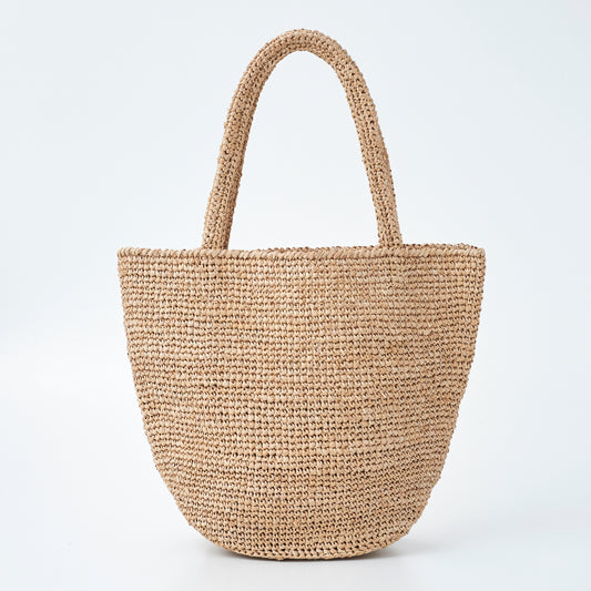 Hand Crochet Raffia Bag - PURAL (Chocolate)