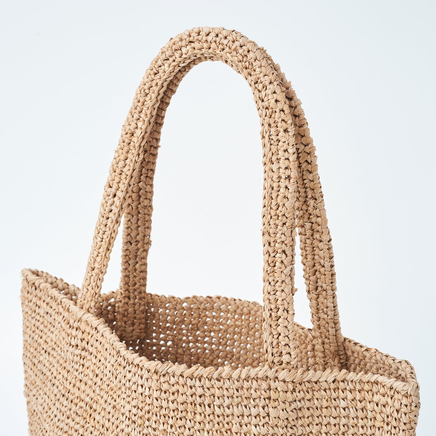 Hand Crochet Raffia Bag - PURAL (Chocolate)