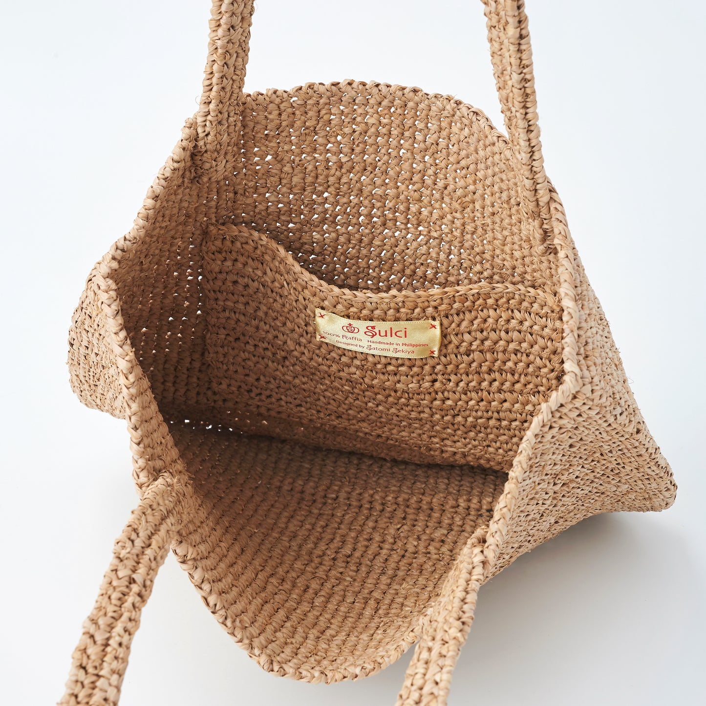 Hand Crochet Raffia Bag - PURAL (Chocolate)