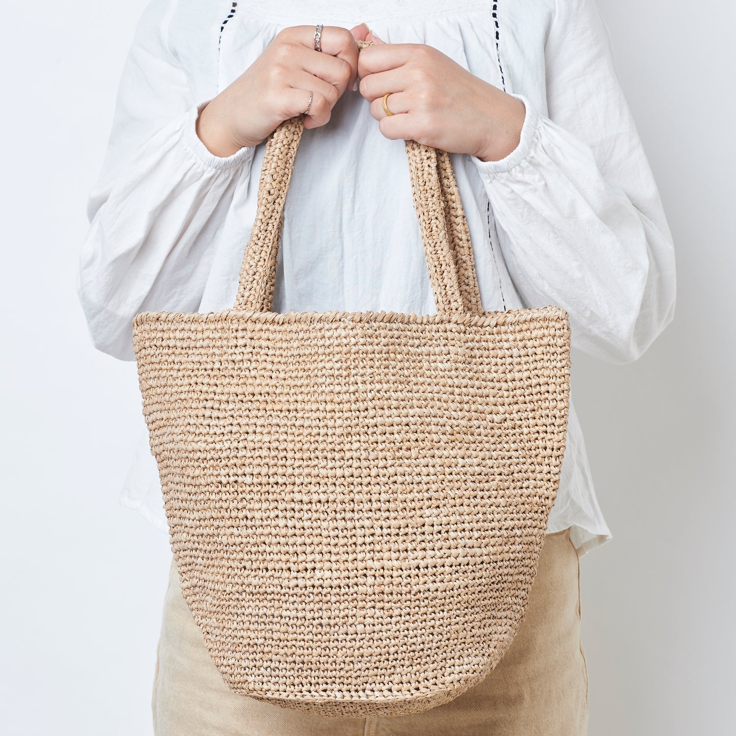 Hand Crochet Raffia Bag - PURAL (Chocolate)