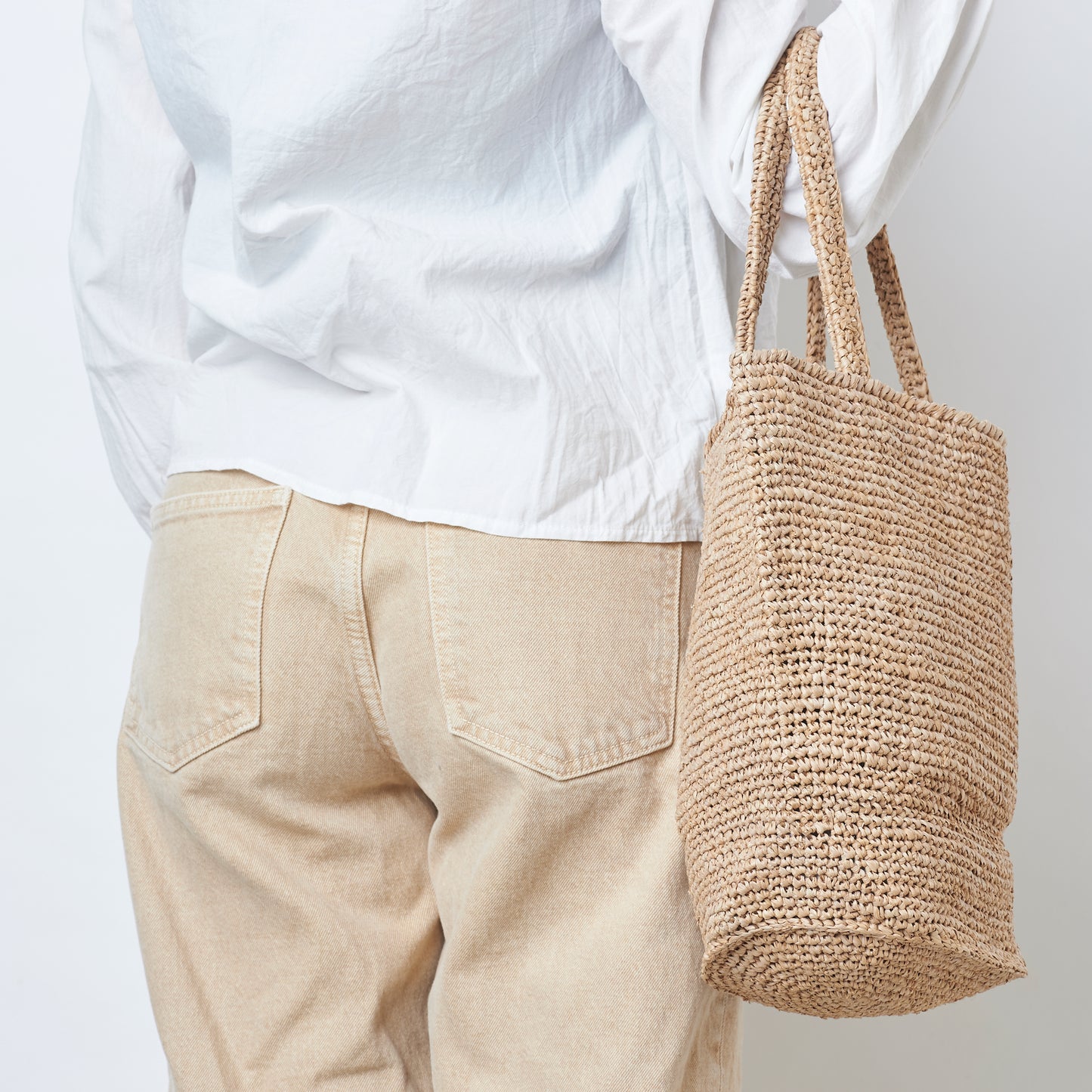 Hand Crochet Raffia Bag - PURAL (Chocolate)