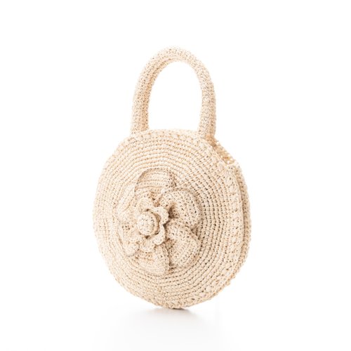 Hand Crochet Raffia Bag - PETALS