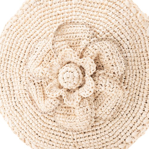 Hand Crochet Raffia Bag - PETALS