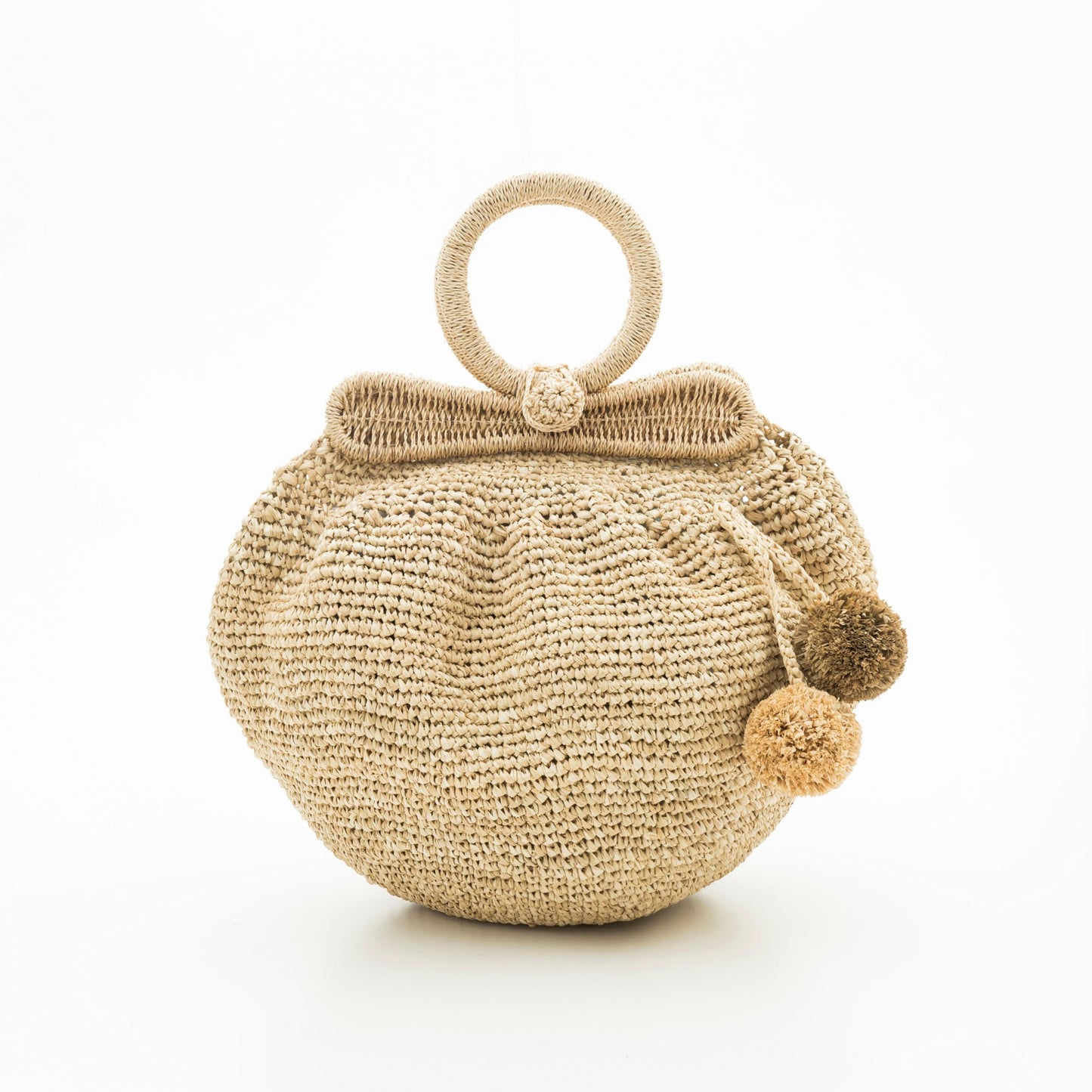 Hand Crochet Raffia Bag - PUFF