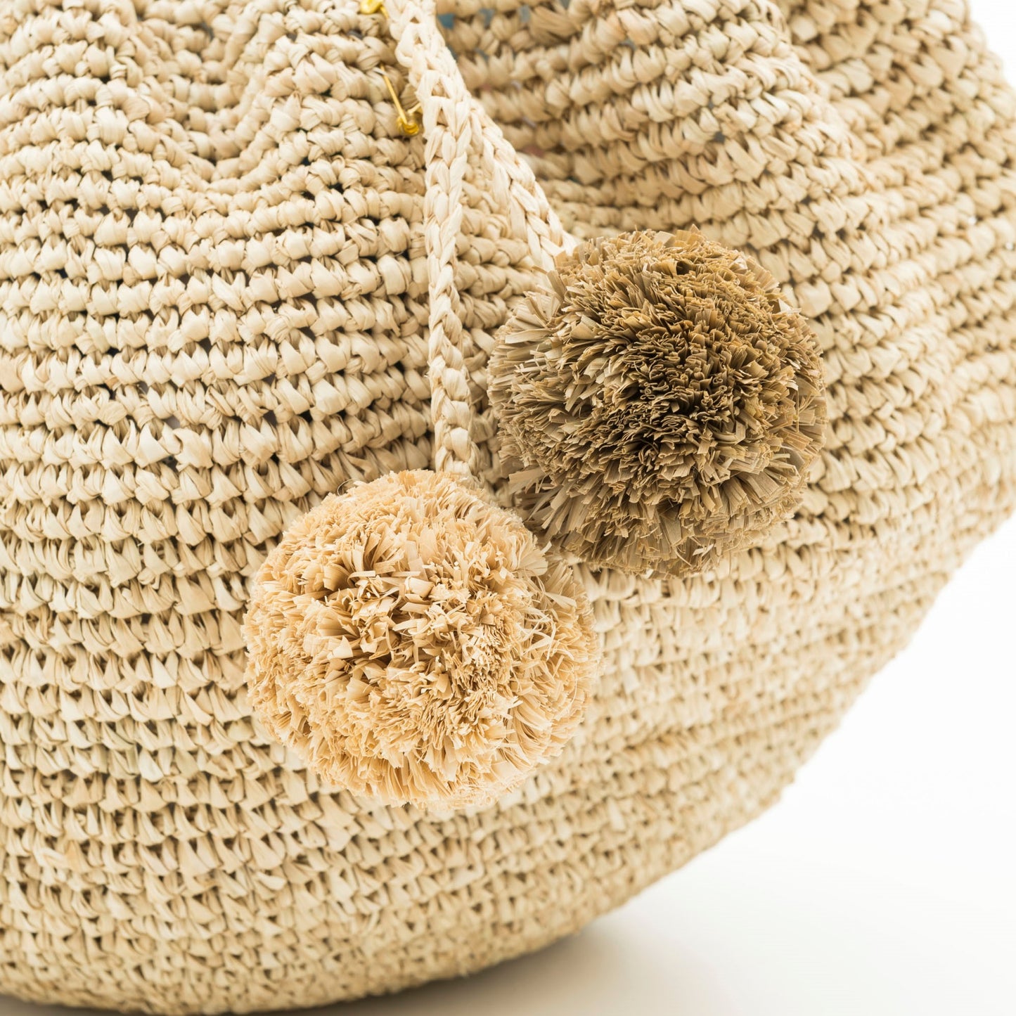Hand Crochet Raffia Bag - PUFF