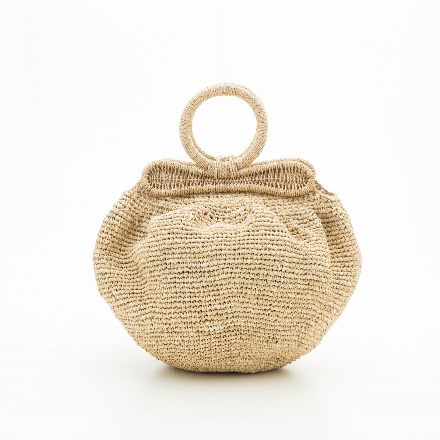 Hand Crochet Raffia Bag - PUFF