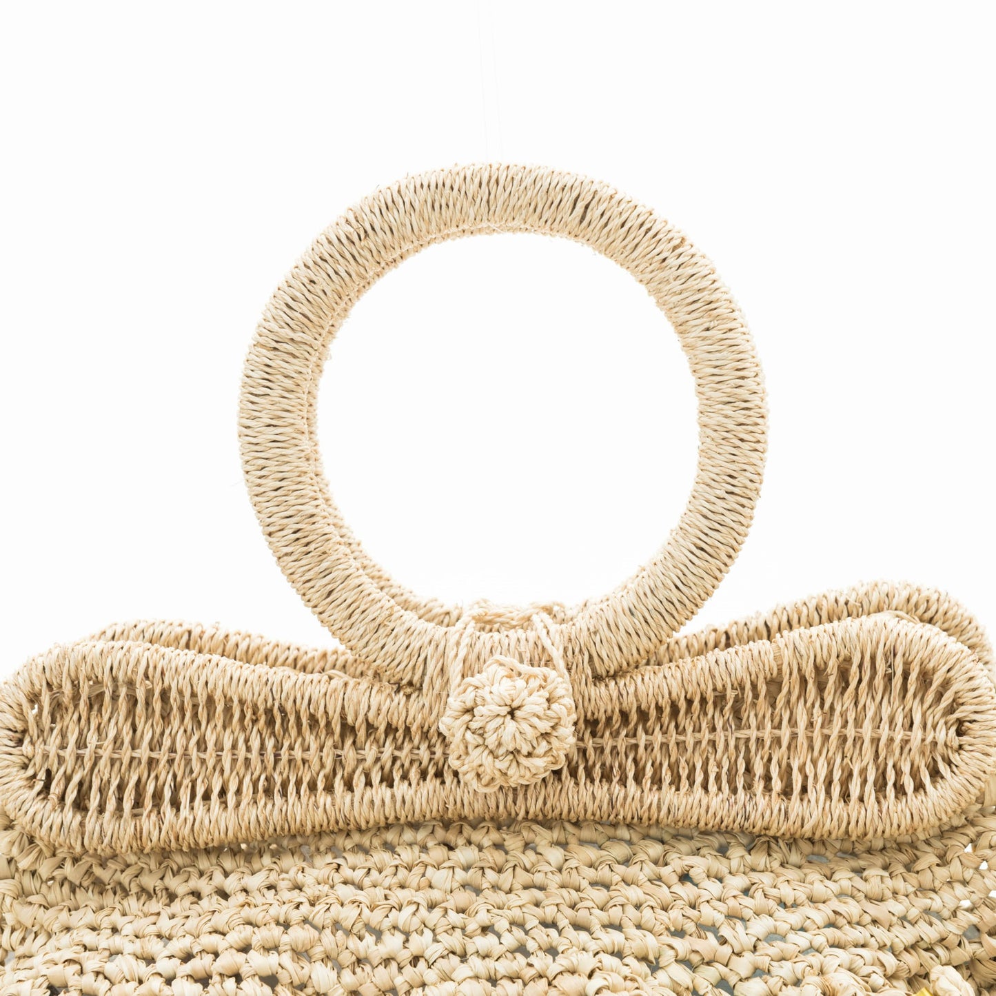 Hand Crochet Raffia Bag - PUFF