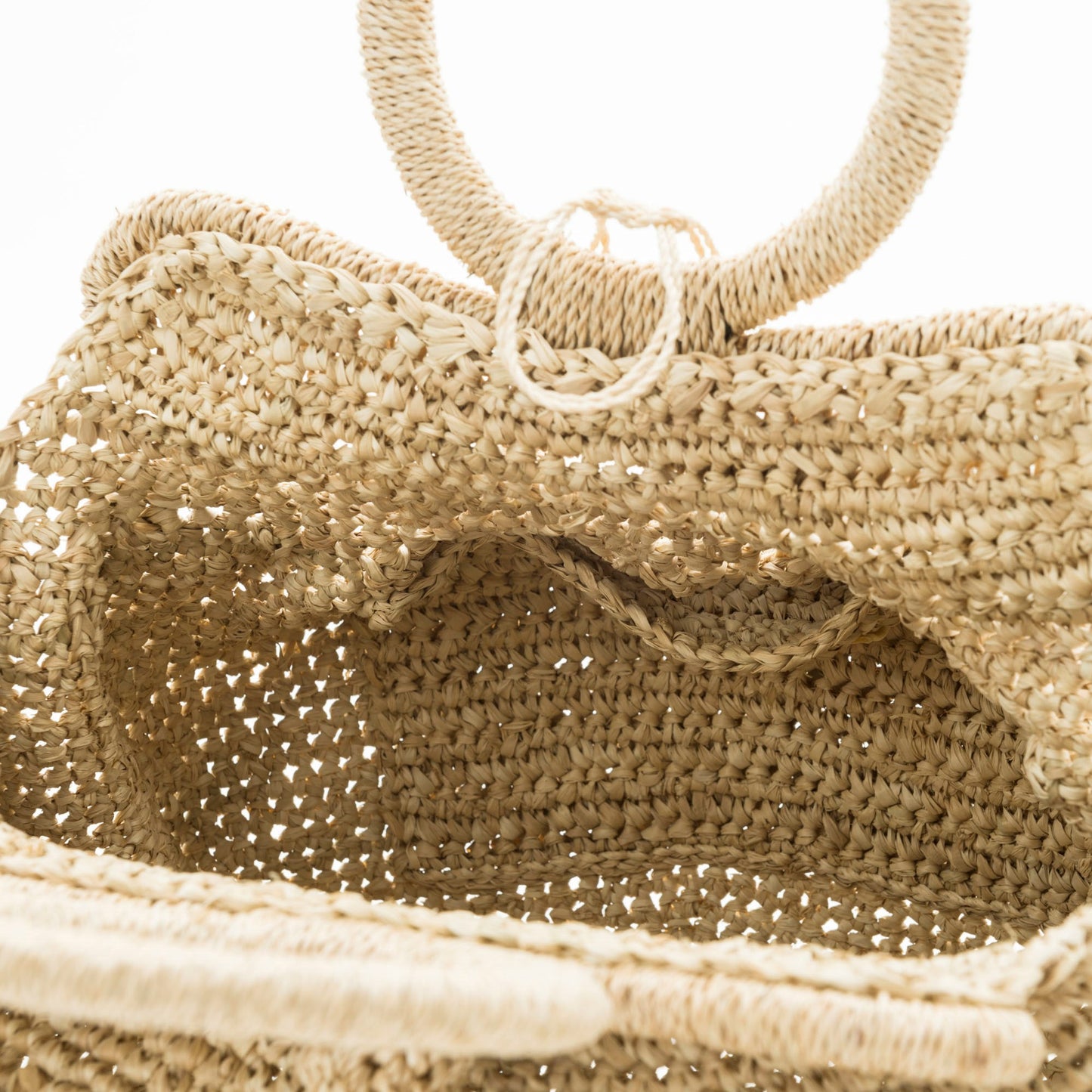 Hand Crochet Raffia Bag - PUFF