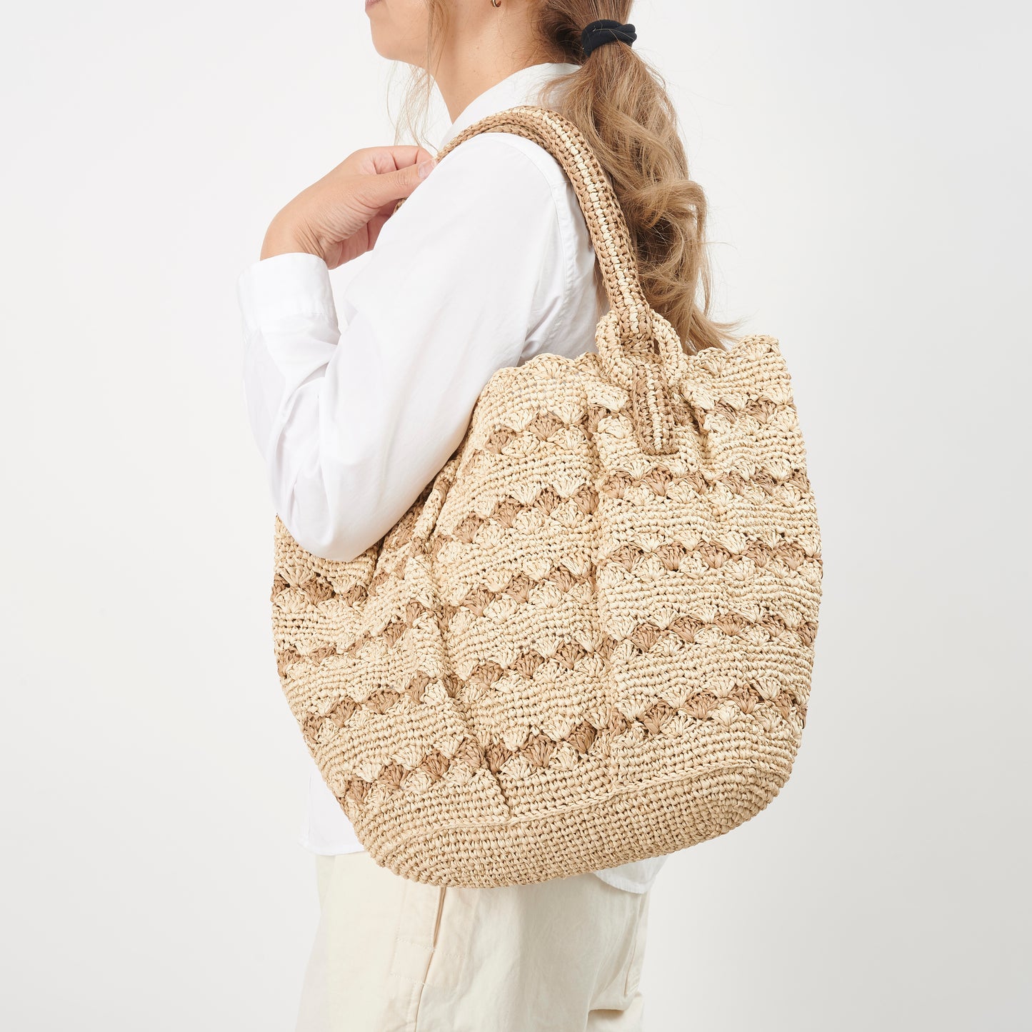 Hand Crochet Raffia Bag - PUMPY