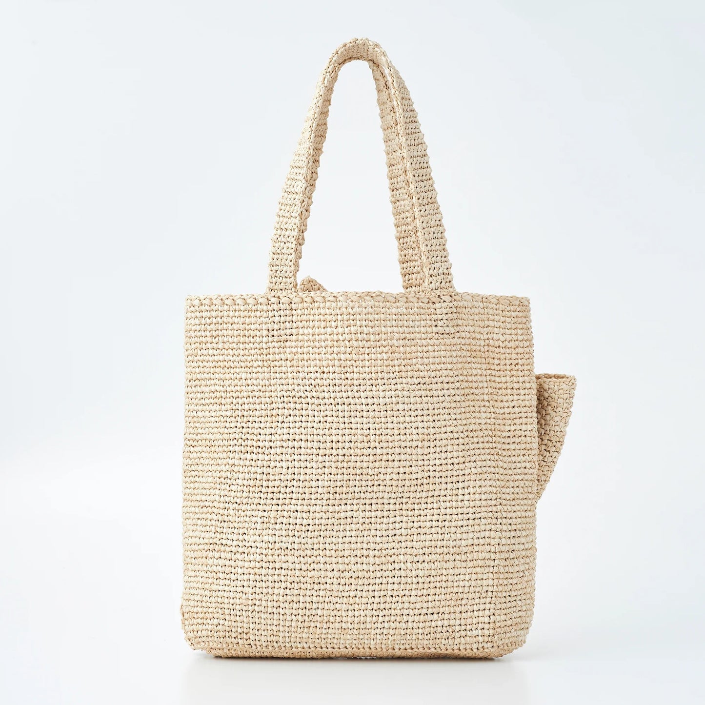 Hand Crochet Raffia Bag - RIBBON
