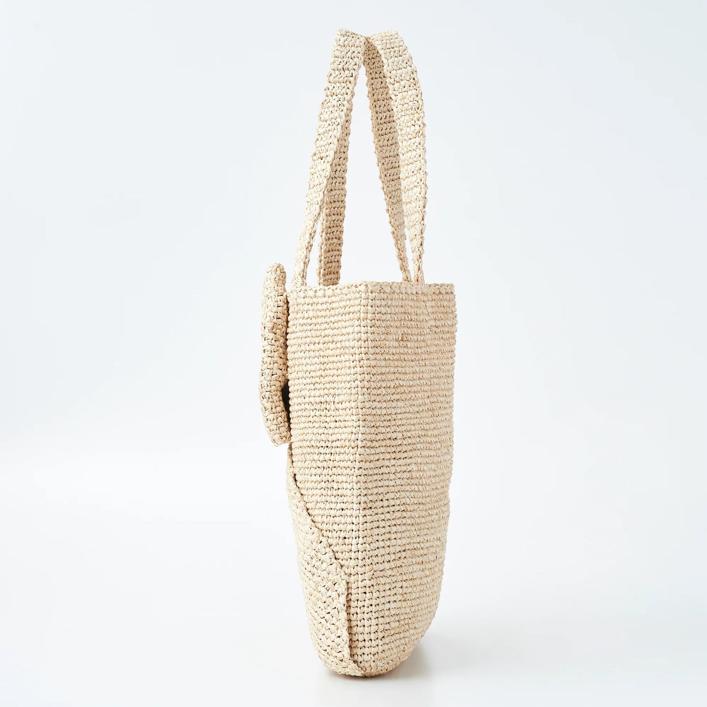 Hand Crochet Raffia Bag - RIBBON