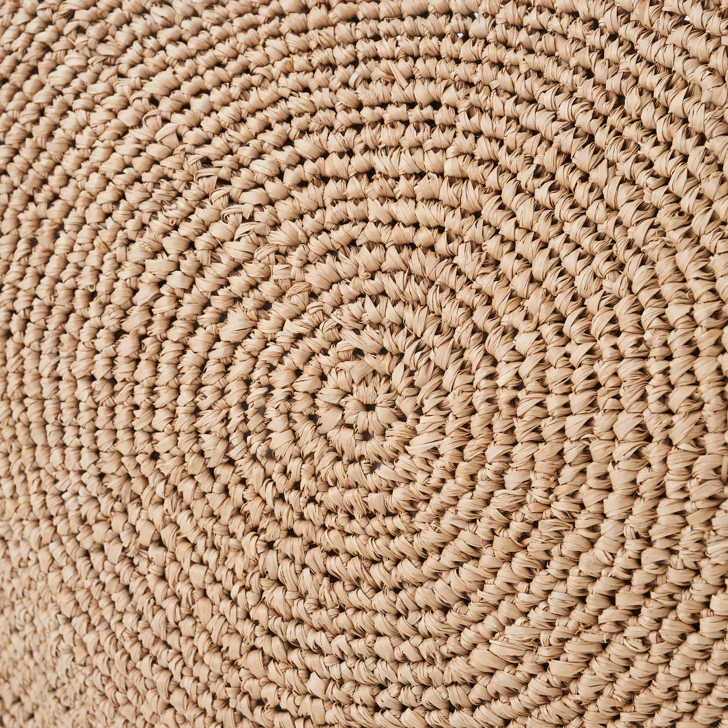 Hand Crochet Raffia Bag - RONDO (Chocolate)