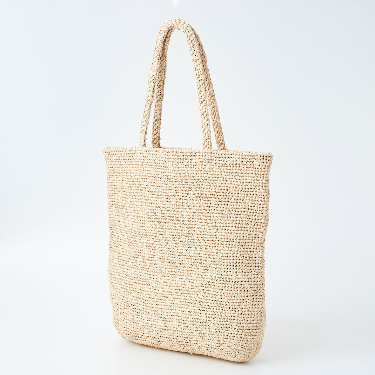 Hand Crochet Raffia Bag - SCHATTY (Beige)