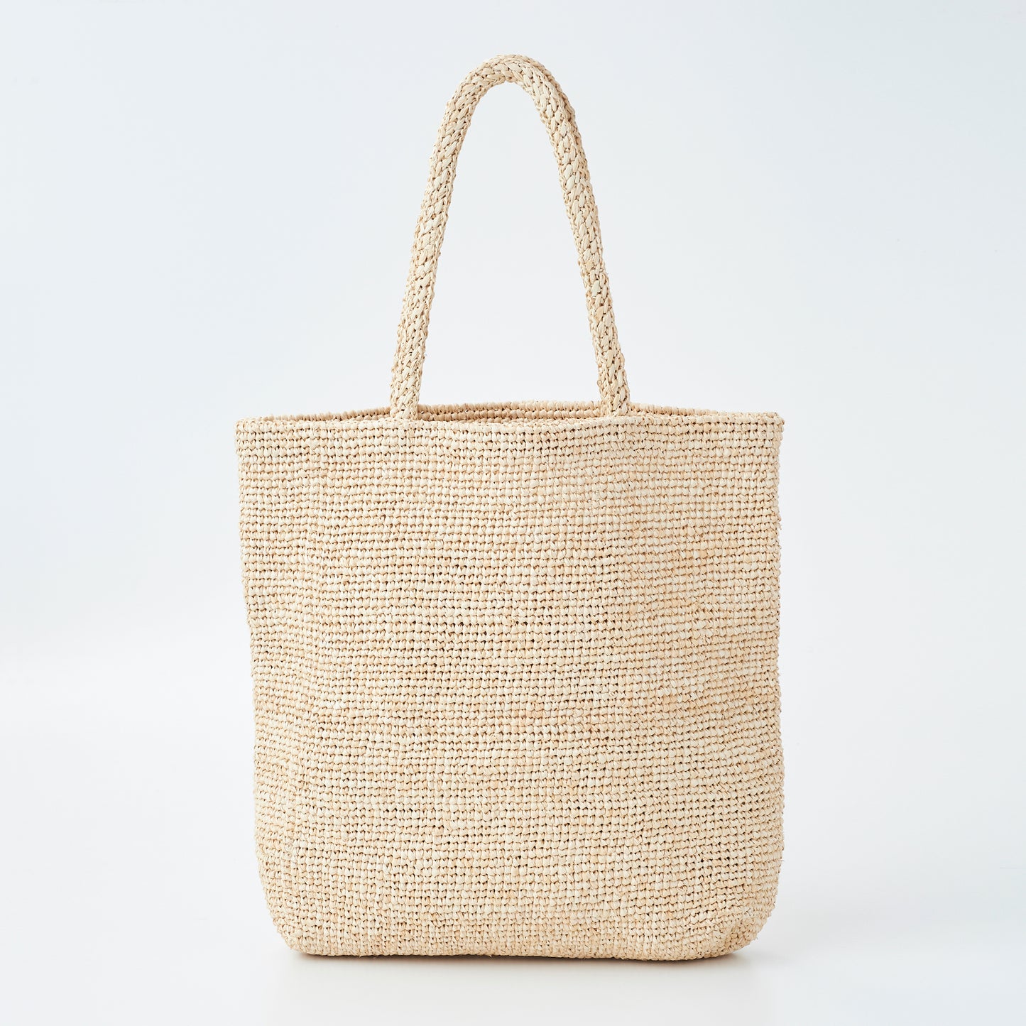 Hand Crochet Raffia Bag - SCHATTY (Beige)