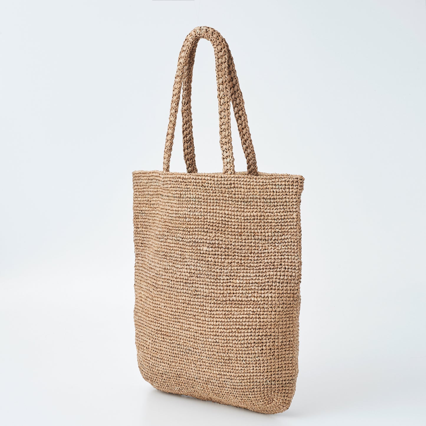 Hand Crochet Raffia Bag - SCHATTY (Chocolate)