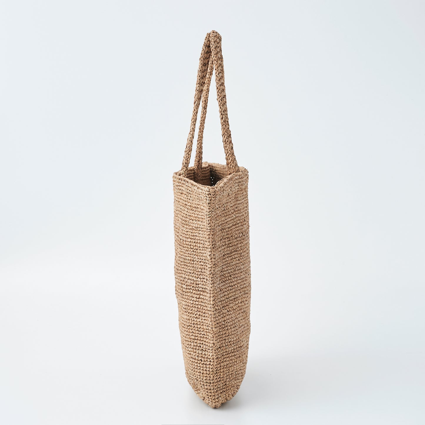 Hand Crochet Raffia Bag - SCHATTY (Chocolate)