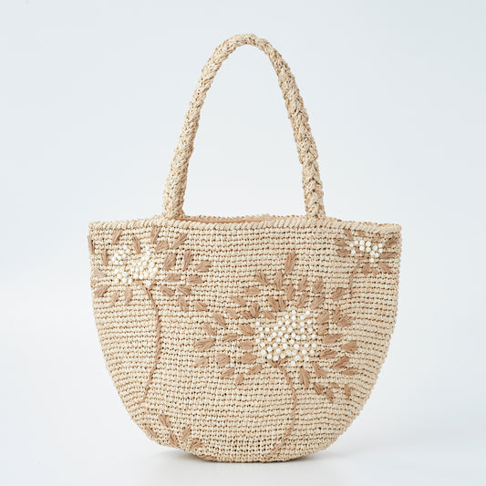 Hand Crochet Raffia Bag - SHIRLEY