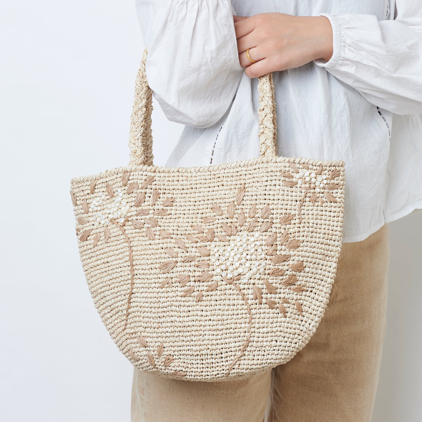 Hand Crochet Raffia Bag - SHIRLEY