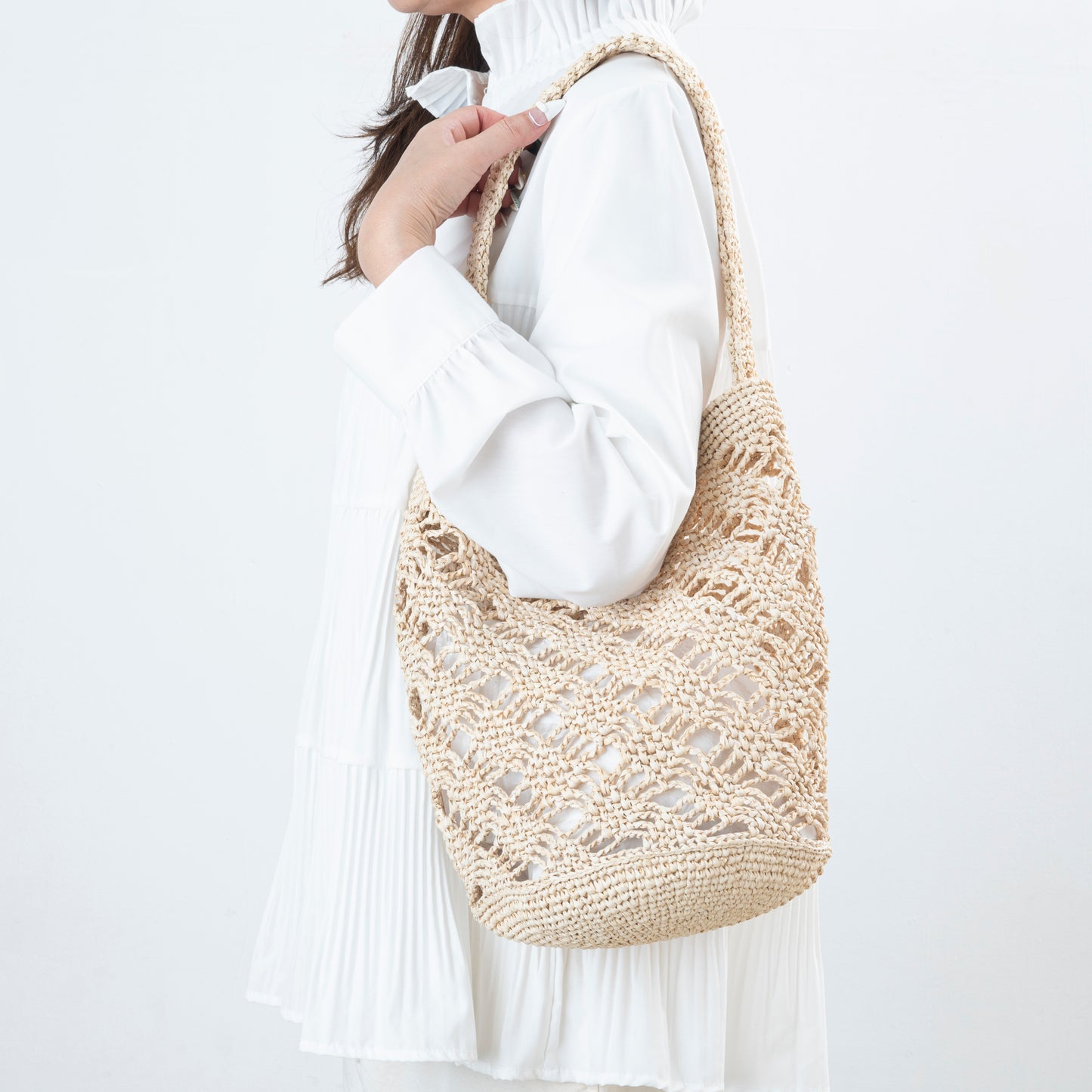 Hand Crochet Raffia Bag - SWIN