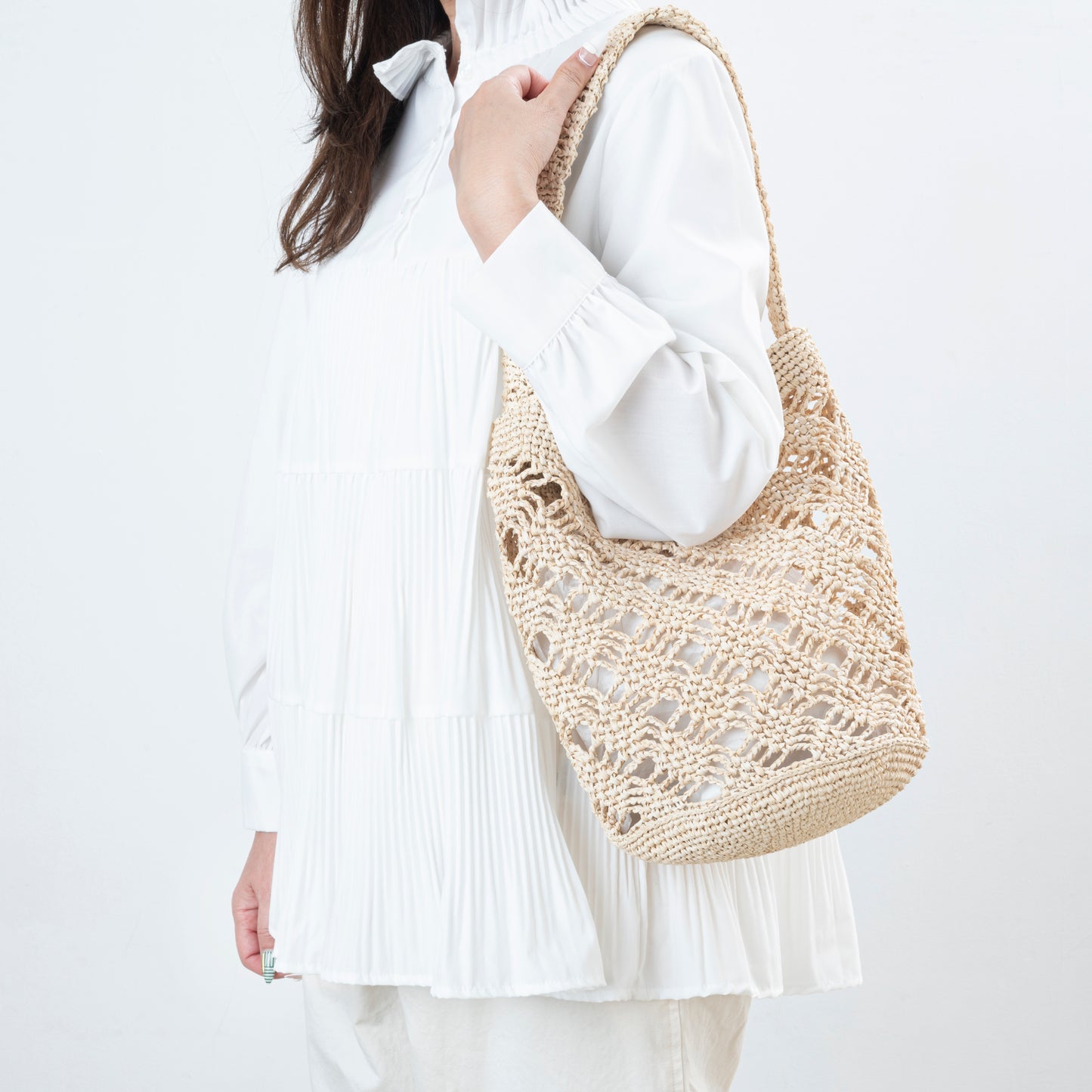 Hand Crochet Raffia Bag - SWIN