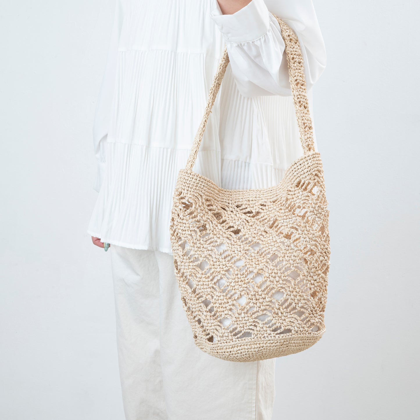 Hand Crochet Raffia Bag - SWIN