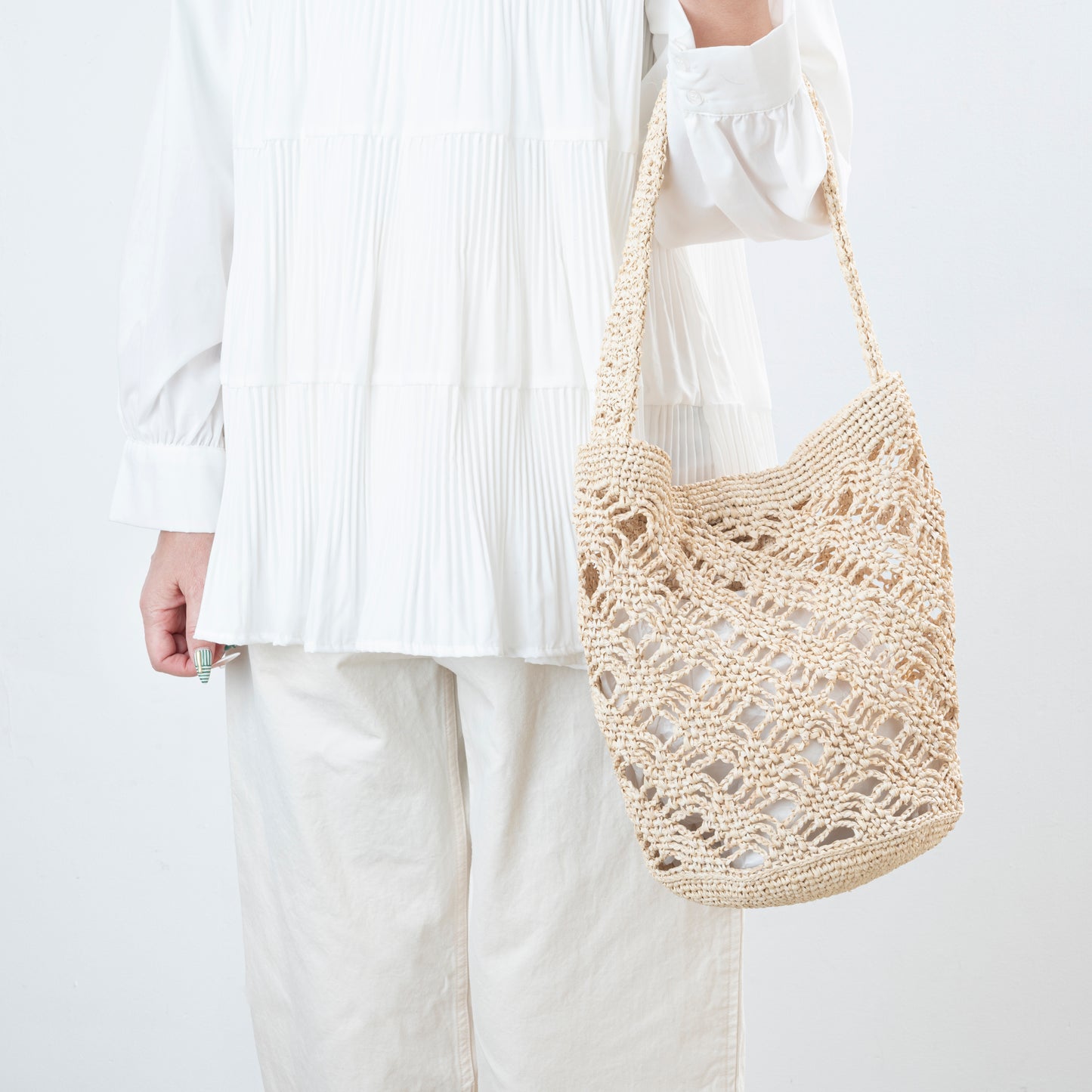 Hand Crochet Raffia Bag - SWIN