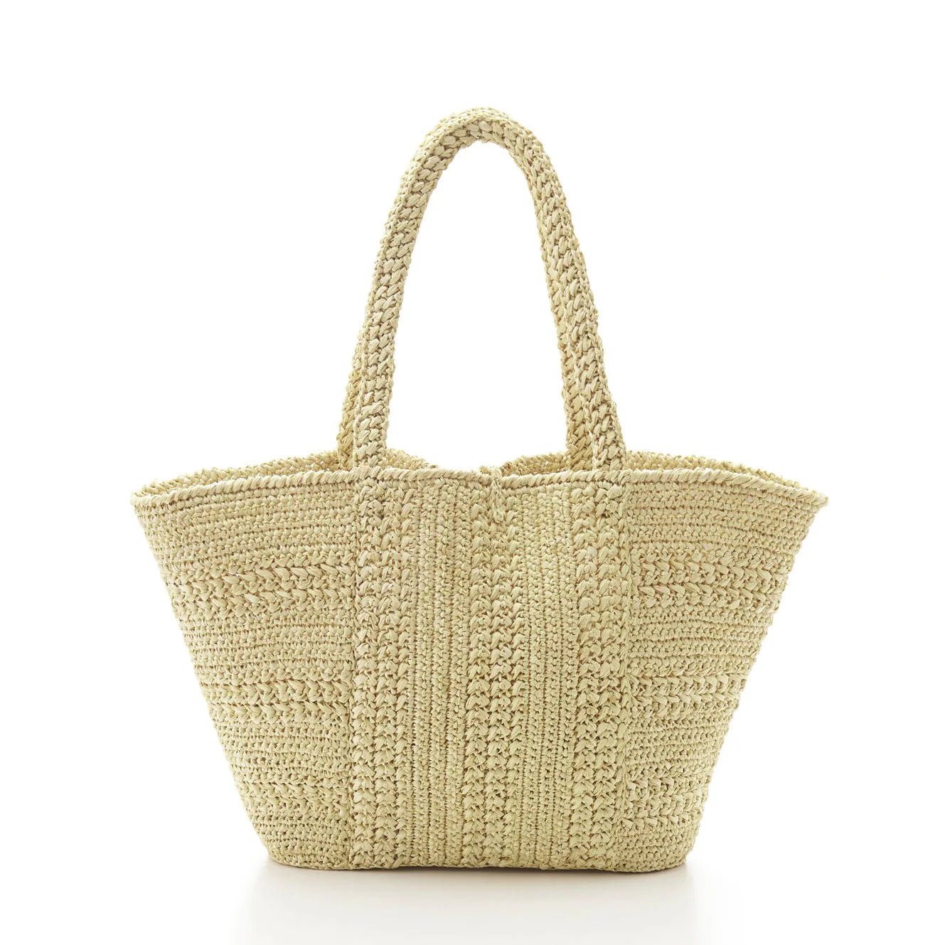 Hand Crochet Raffia Bag - TASSEL (Beige)
