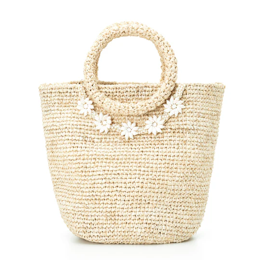 Hand Crochet Raffia Bag - TWINKLE