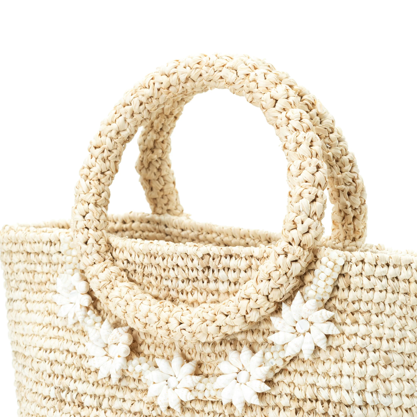Hand Crochet Raffia Bag - TWINKLE