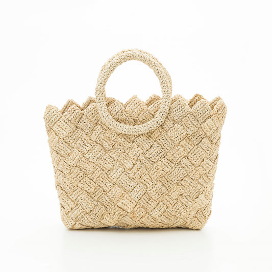 Hand Crochet Raffia Bag - WEAVED