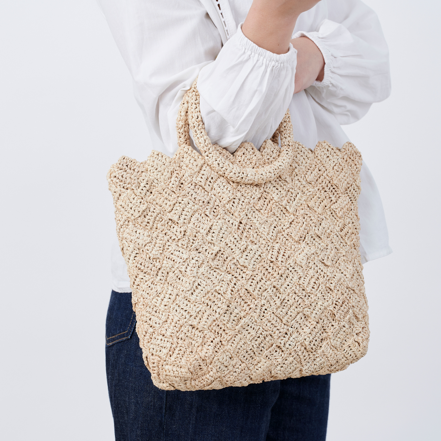 Hand Crochet Raffia Bag - WEAVED