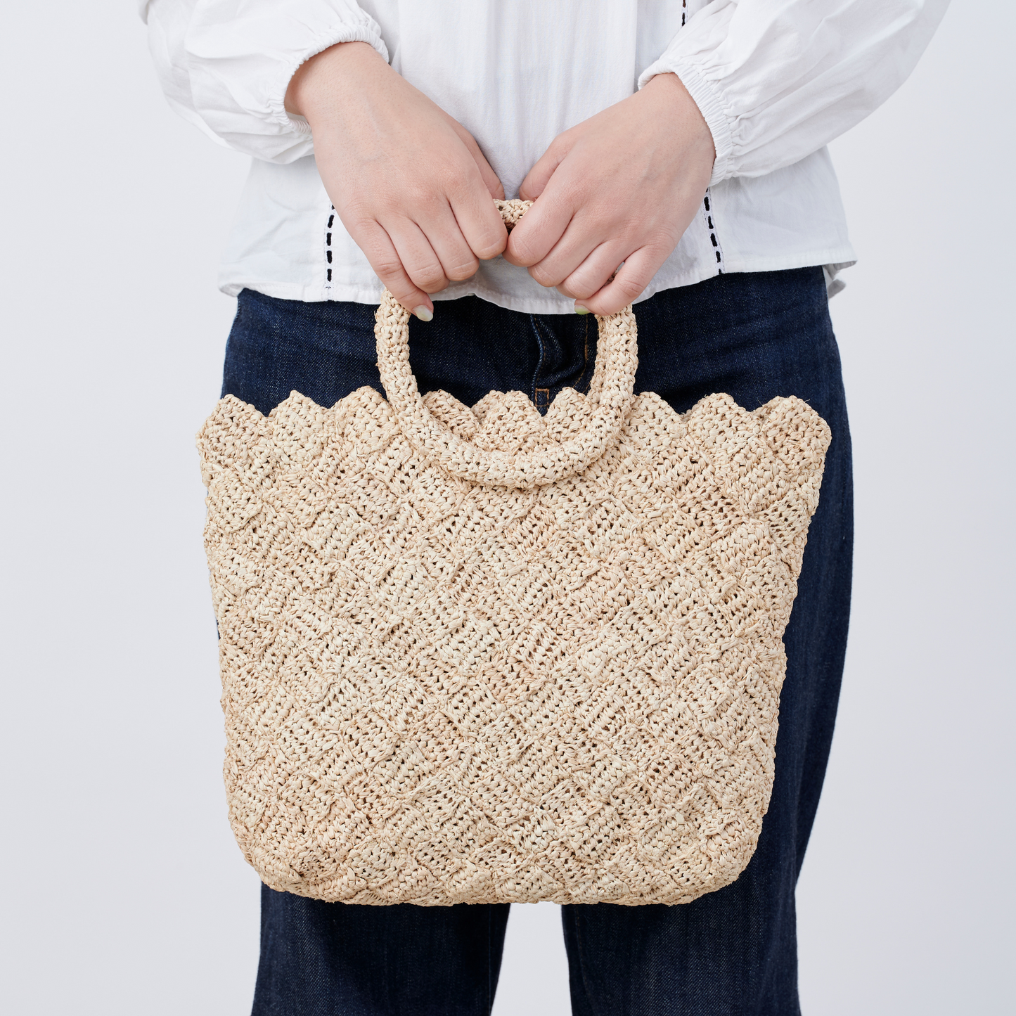 Hand Crochet Raffia Bag - WEAVED