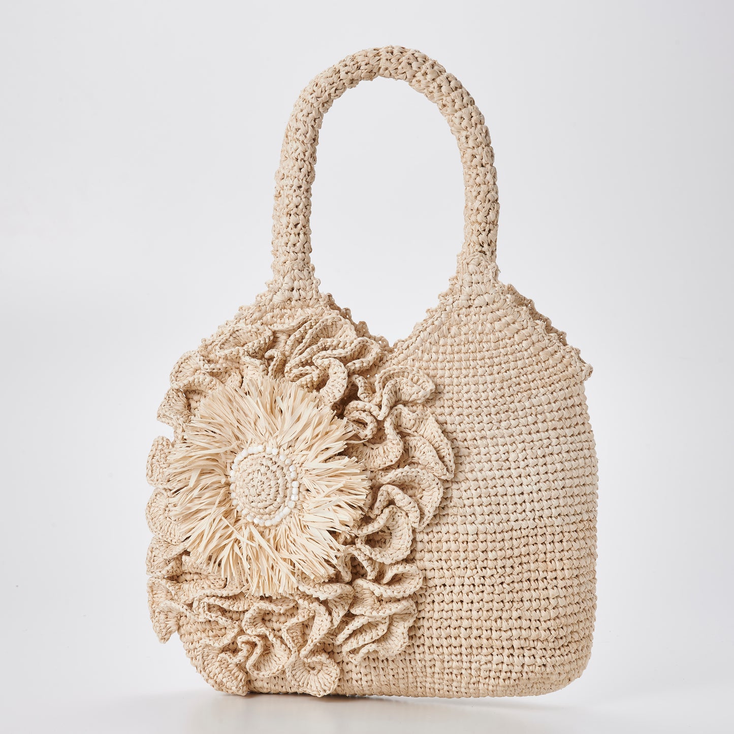 Hand Crochet Raffia Bag - Sanjyu Bag