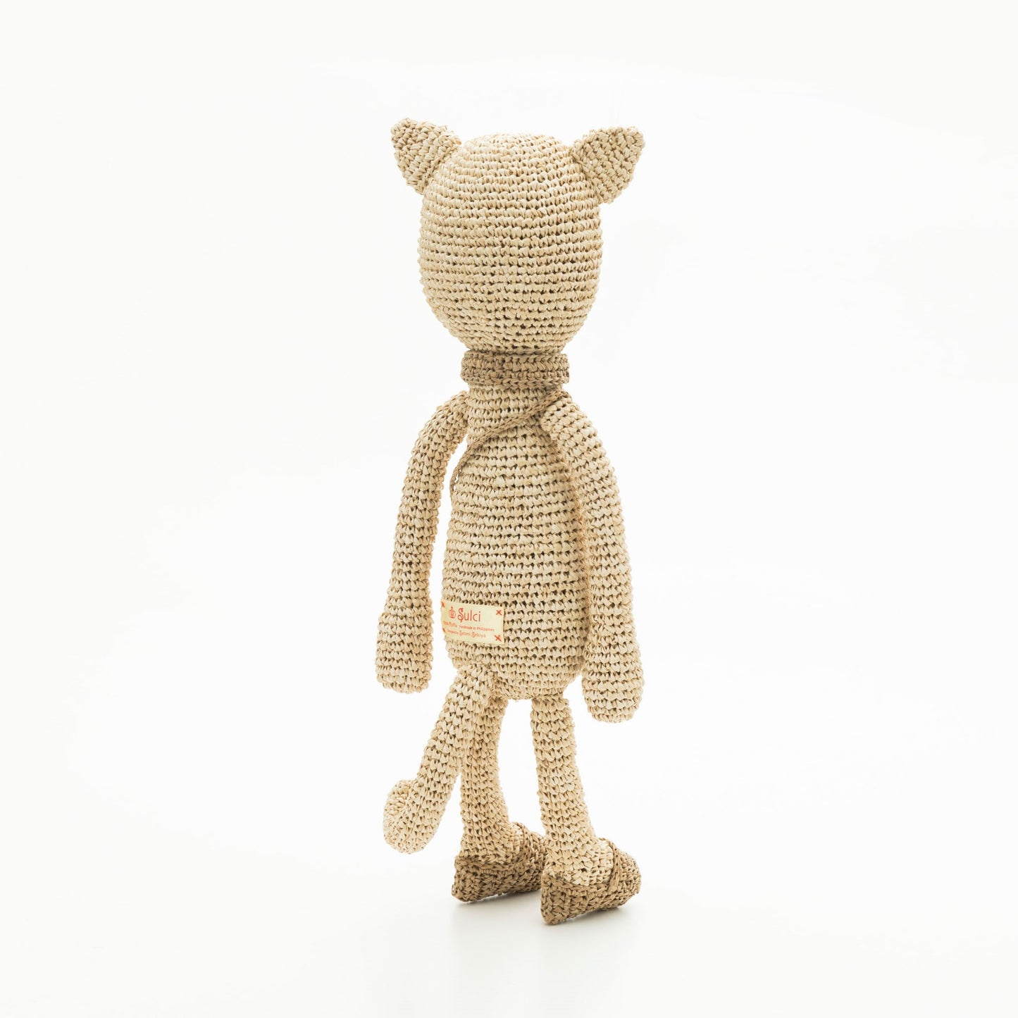 Hand Crochet Raffia Amigurumi - FELINA THE CAT