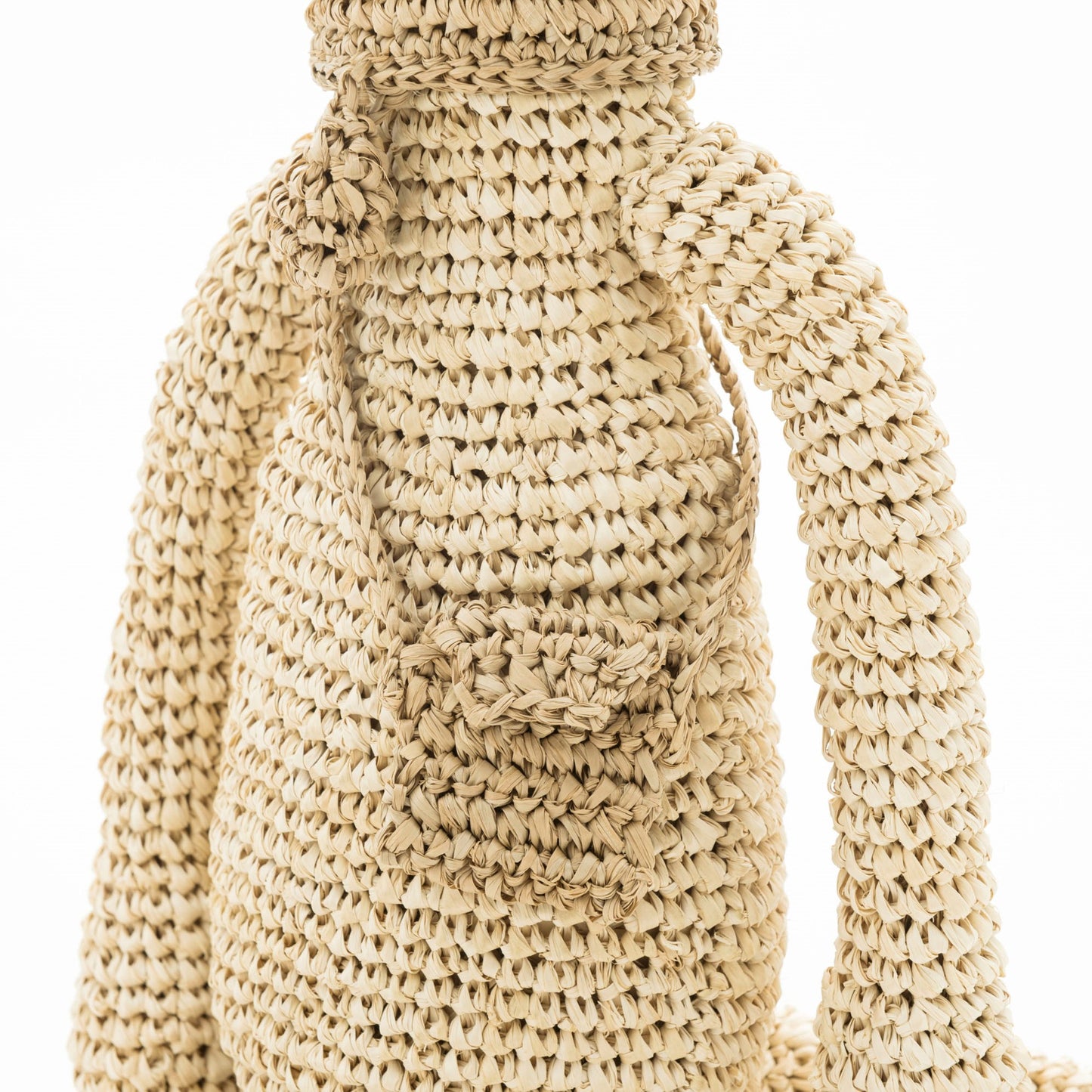 Hand Crochet Raffia Amigurumi - FELINA THE CAT